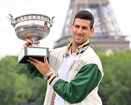 Novak Djokovic at the 2023 French Open - Source: Getty